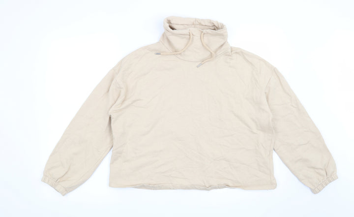 New Look Womens Beige Pullover Sweatshirt Size M