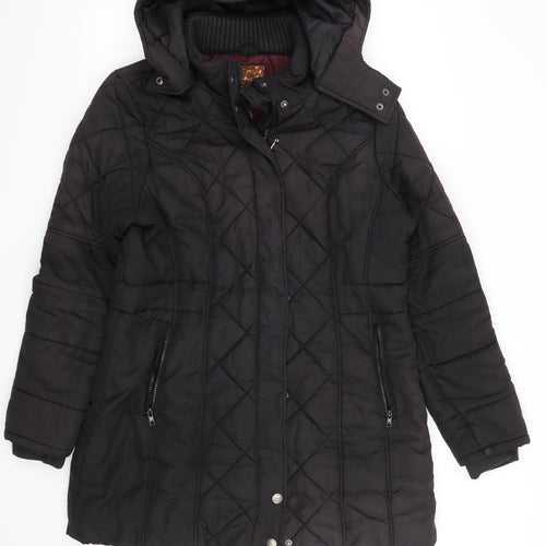 NEXT Womens Black   Overcoat Coat Size 16