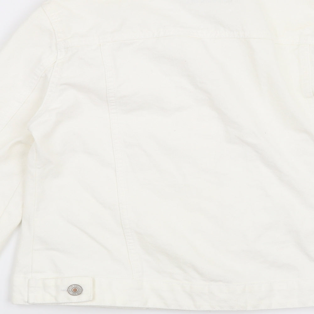 Denim CO Womens White   Jacket  Size 10