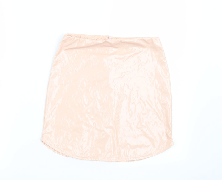 Missguided Womens Pink Mini Skirt Size 8