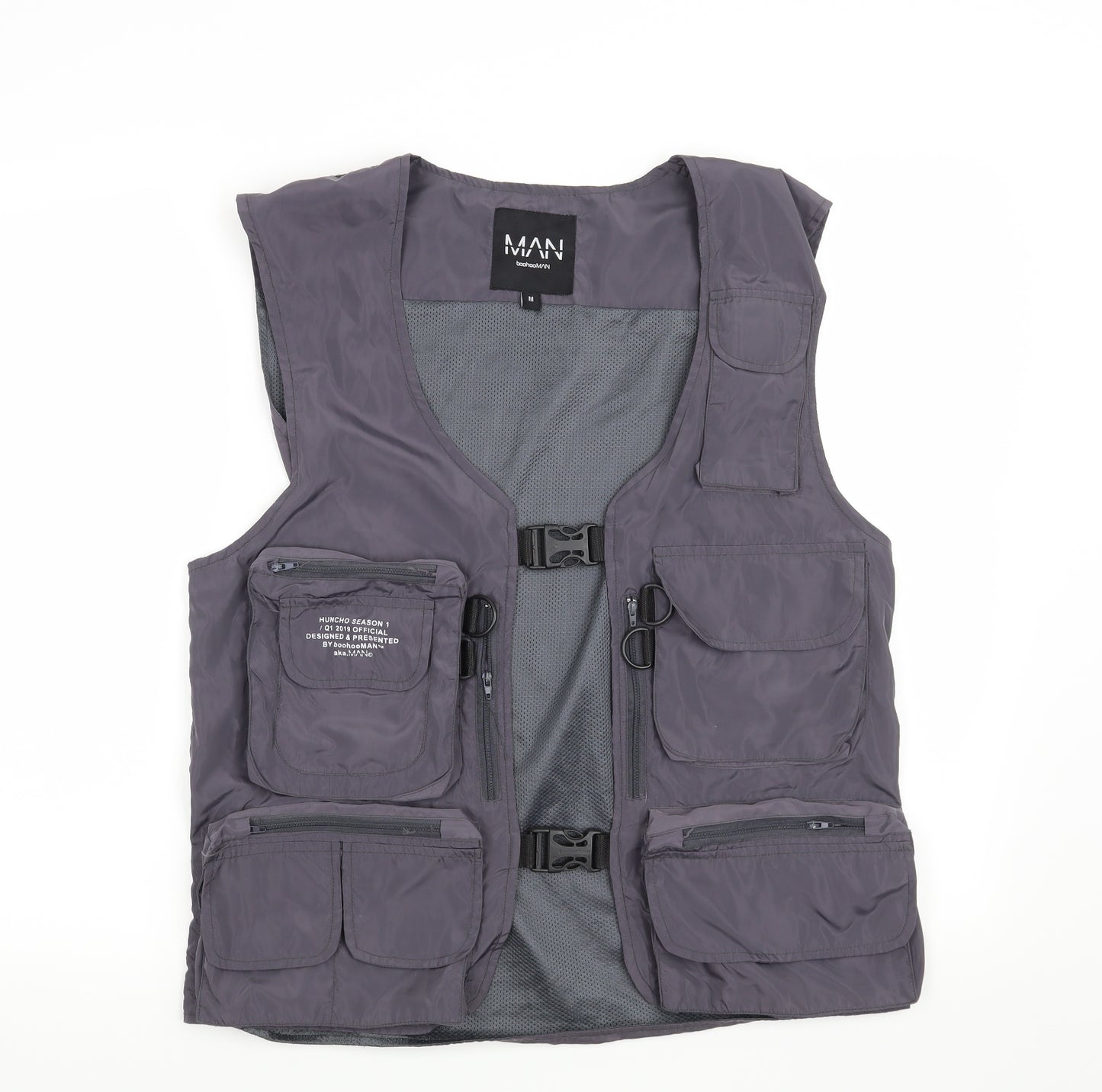 Boohoo Mens Grey   Gilet Jacket Size M