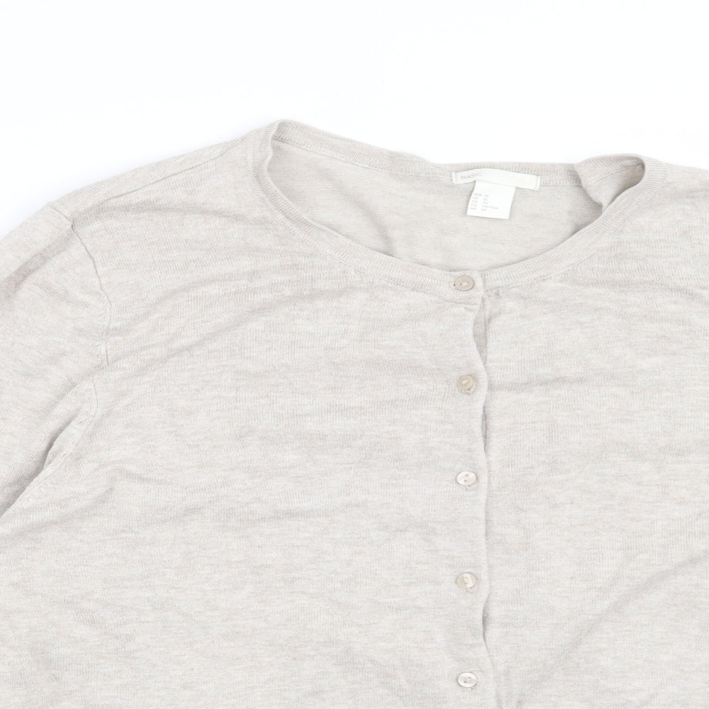 H&M Womens Beige   Cardigan Jumper Size XL