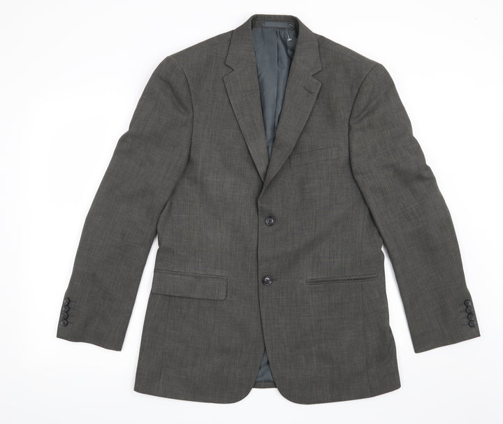 Greenwoods Mens Grey Jacket Suit Jacket Size 38