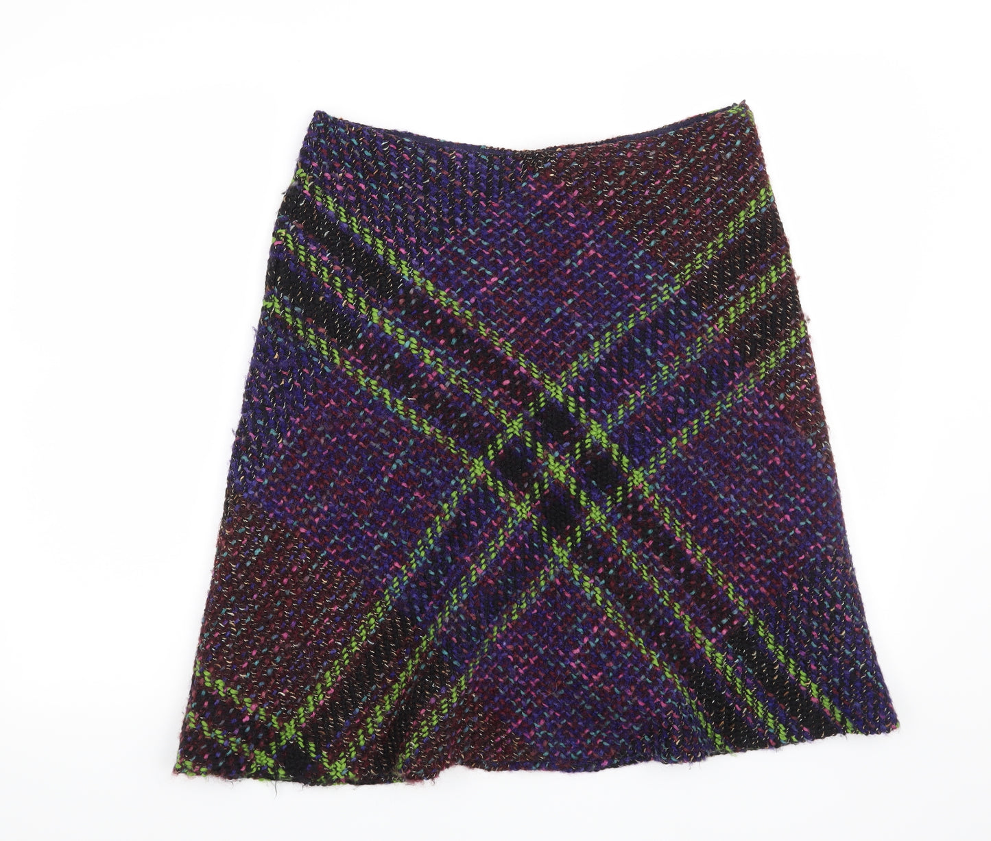 Claudia Strater Womens Purple Striped  A-Line Skirt Size 10