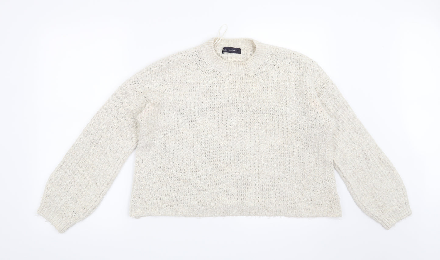 Marks and Spencer Womens Beige   Pullover Jumper Size M