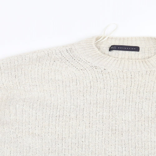 Marks and Spencer Womens Beige   Pullover Jumper Size M