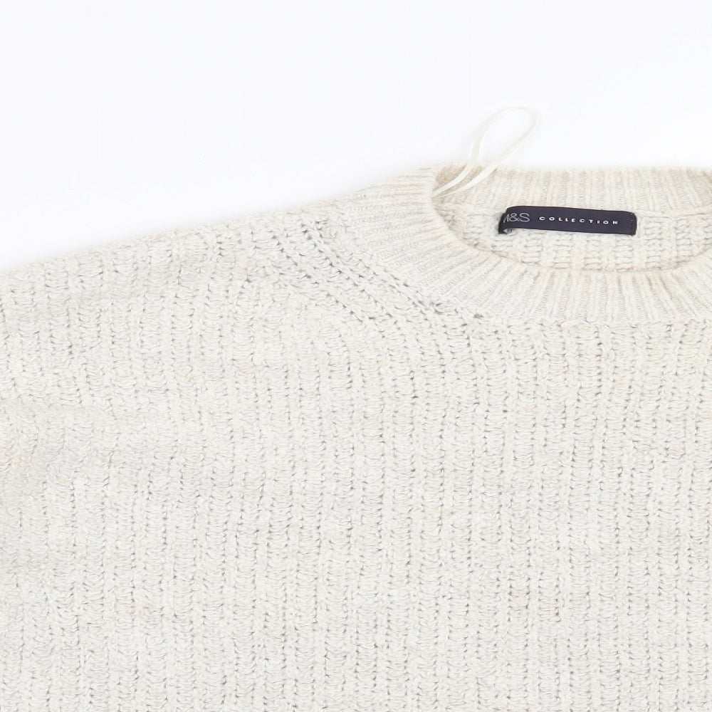 Marks and Spencer Womens Beige   Pullover Jumper Size M