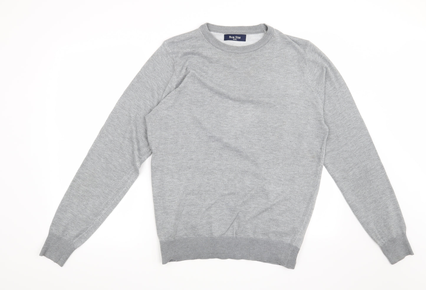 Blue Star Mens Grey   Pullover Jumper Size 2XL
