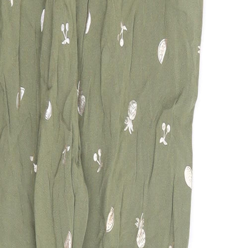 H&M Girls Green   Capri Trousers Size 5 Years - Pineapple