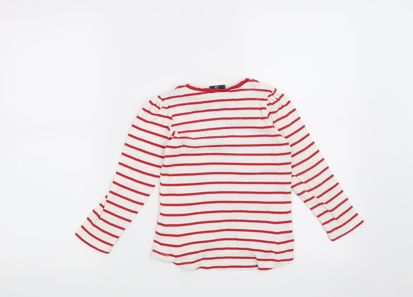 Mini Club Girls White Striped  Basic T-Shirt Size 4-5 Years  - Disney Minnie Mouse