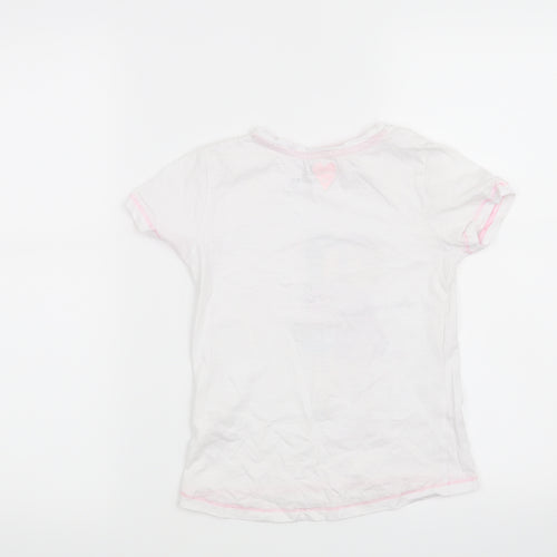 Matalan Girls White   Basic T-Shirt Size 7 Years  - Together we are Awesome