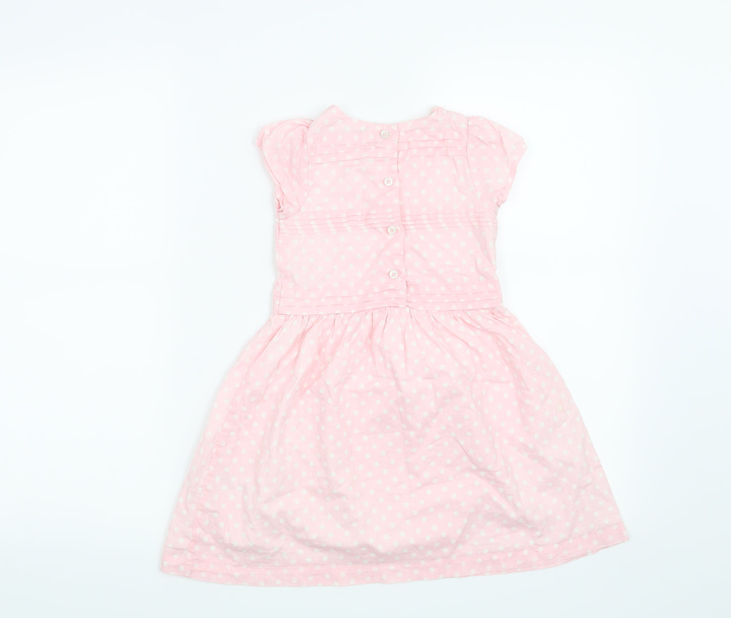 Cath Kids Girls Pink Polka Dot  Fit & Flare  Size 4-5 Years