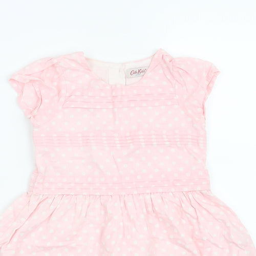 Cath Kids Girls Pink Polka Dot  Fit & Flare  Size 4-5 Years