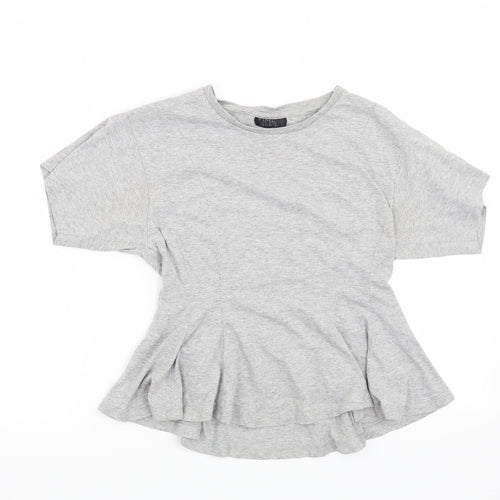 Topshop Womens Grey   Basic T-Shirt Size 6
