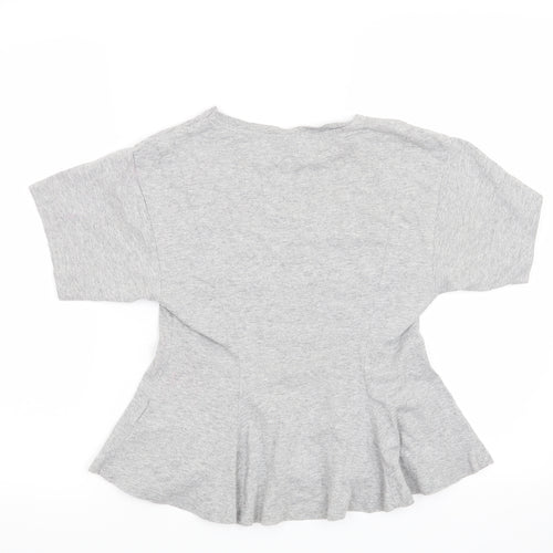 Topshop Womens Grey   Basic T-Shirt Size 6