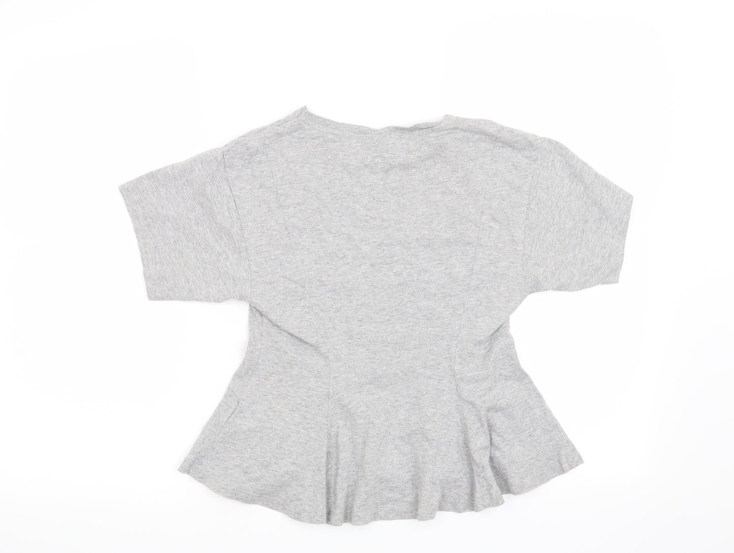 Topshop Womens Grey   Basic T-Shirt Size 6