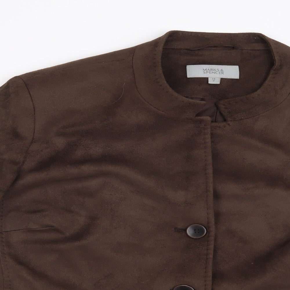 Marks and Spencer Womens Brown   Jacket  Size 14