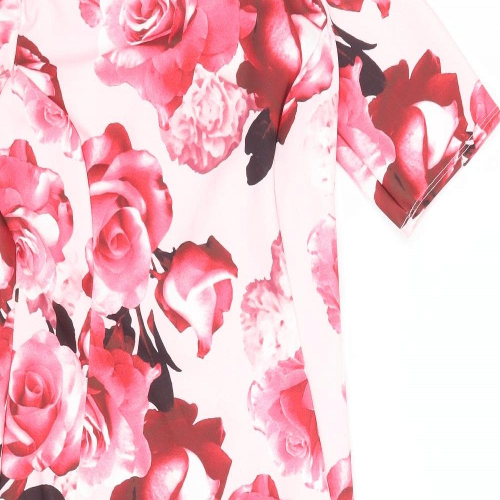 Dorothy Perkins Womens Pink Floral  Shift  Size 8