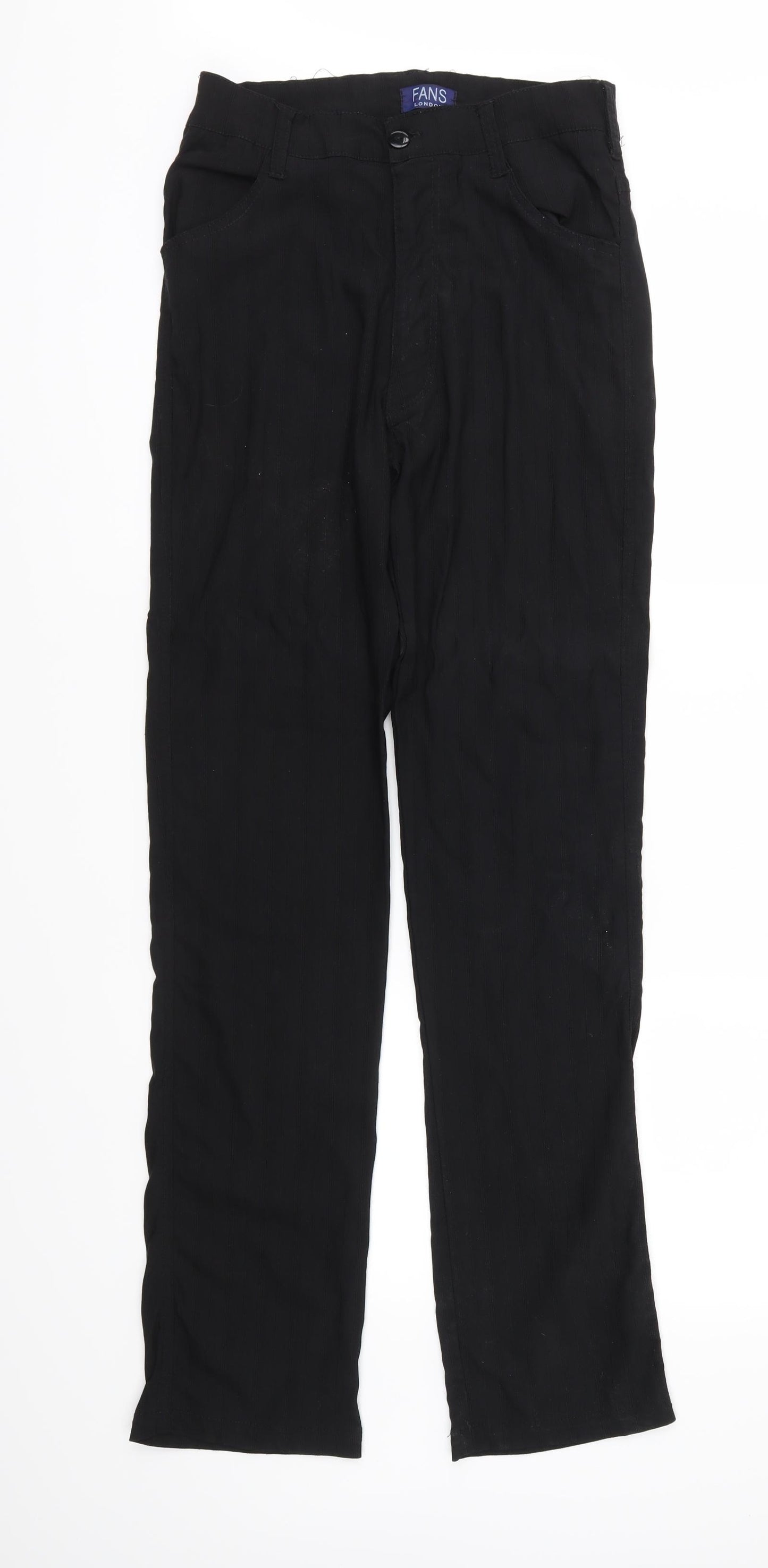 Fans Womens Black   Trousers  Size 28 in L32 in