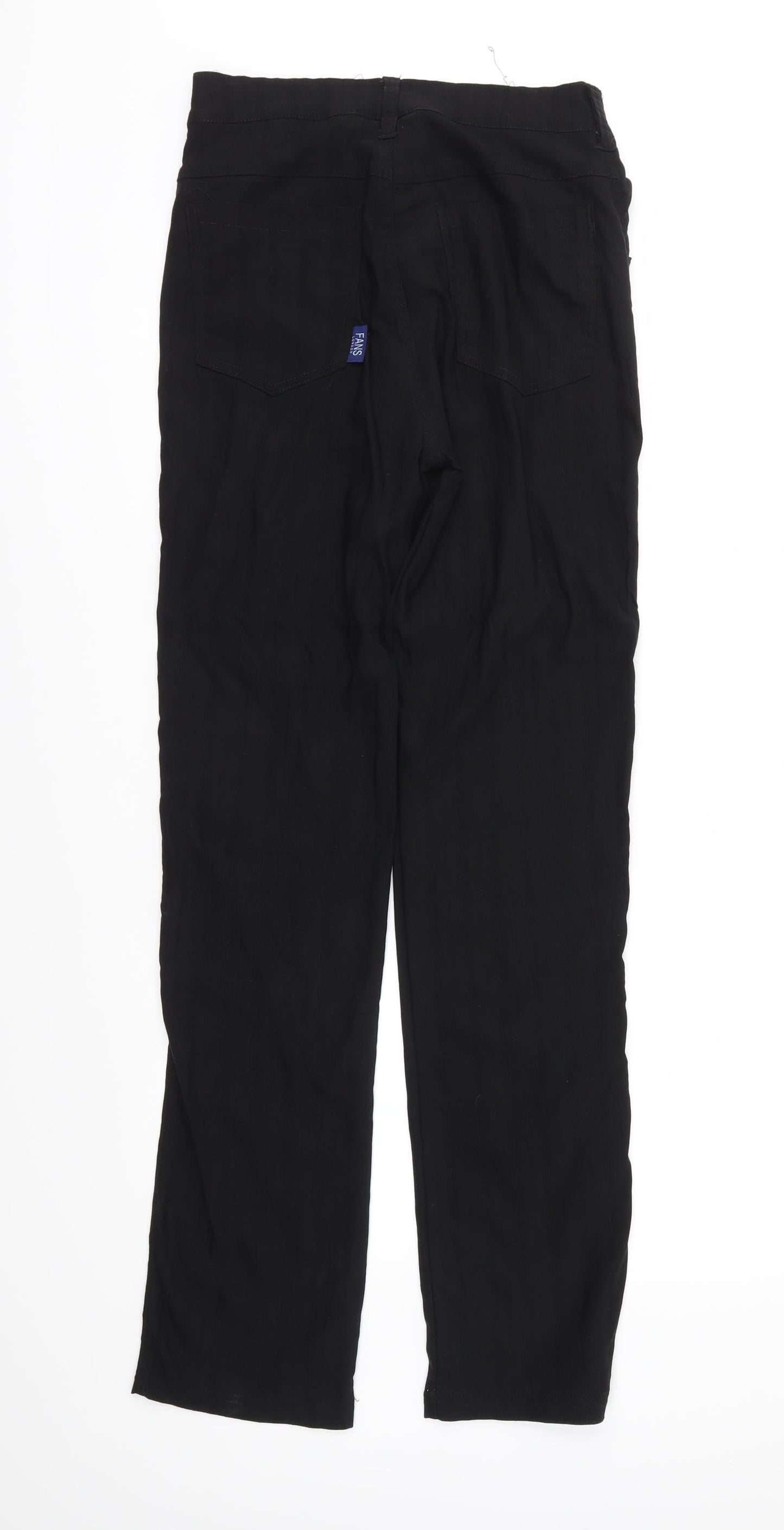 Fans Womens Black   Trousers  Size 28 in L32 in