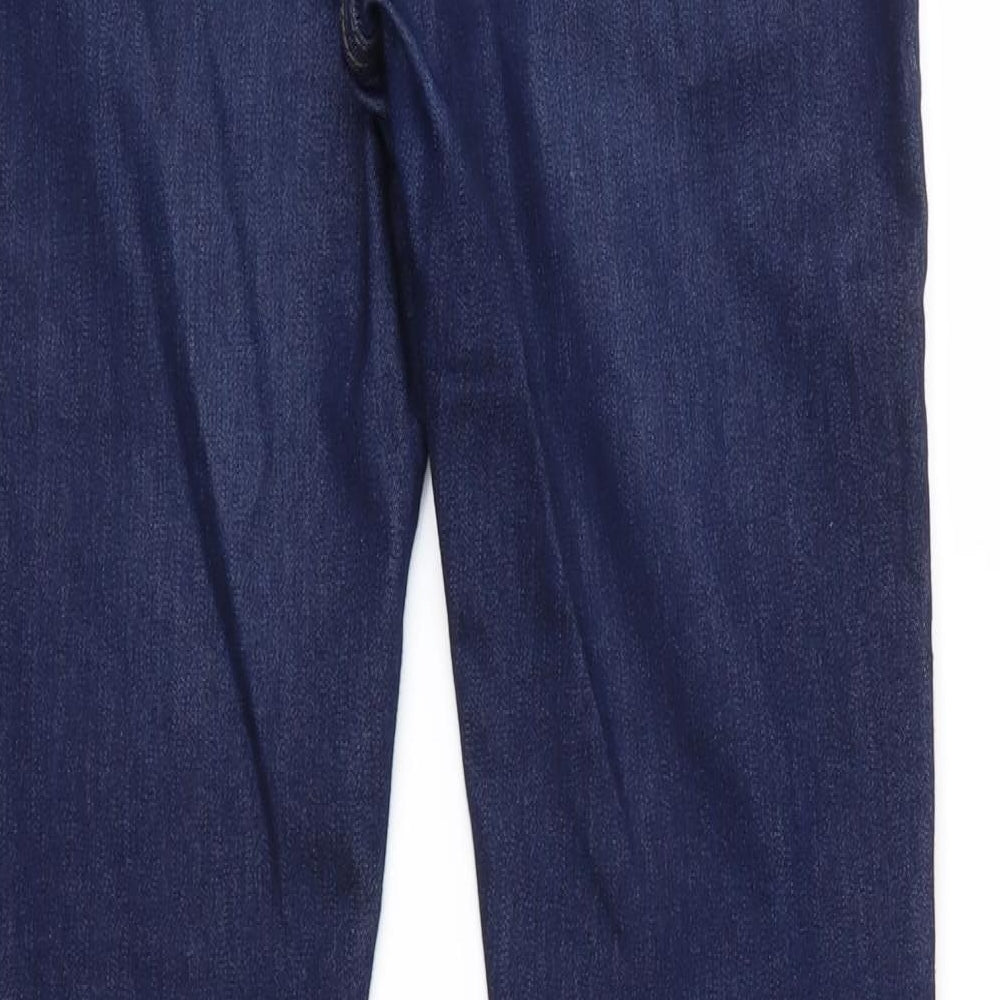 George Womens Black  Denim Bootcut Jeans Size 10 L32 in