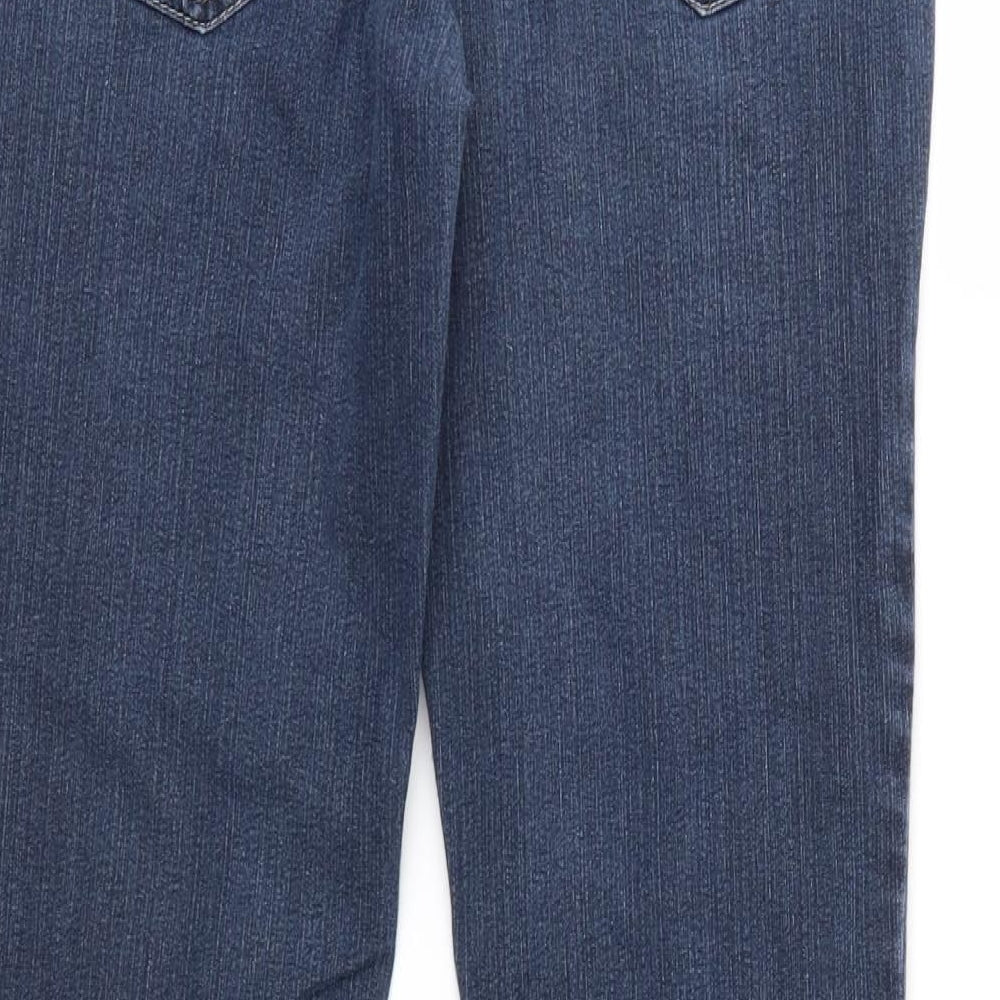 F&F Womens Blue  Denim Straight Jeans Size 8 L30 in