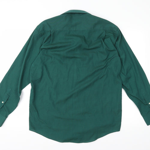 Copper Stone Mens Green    Button-Up Size 15.5