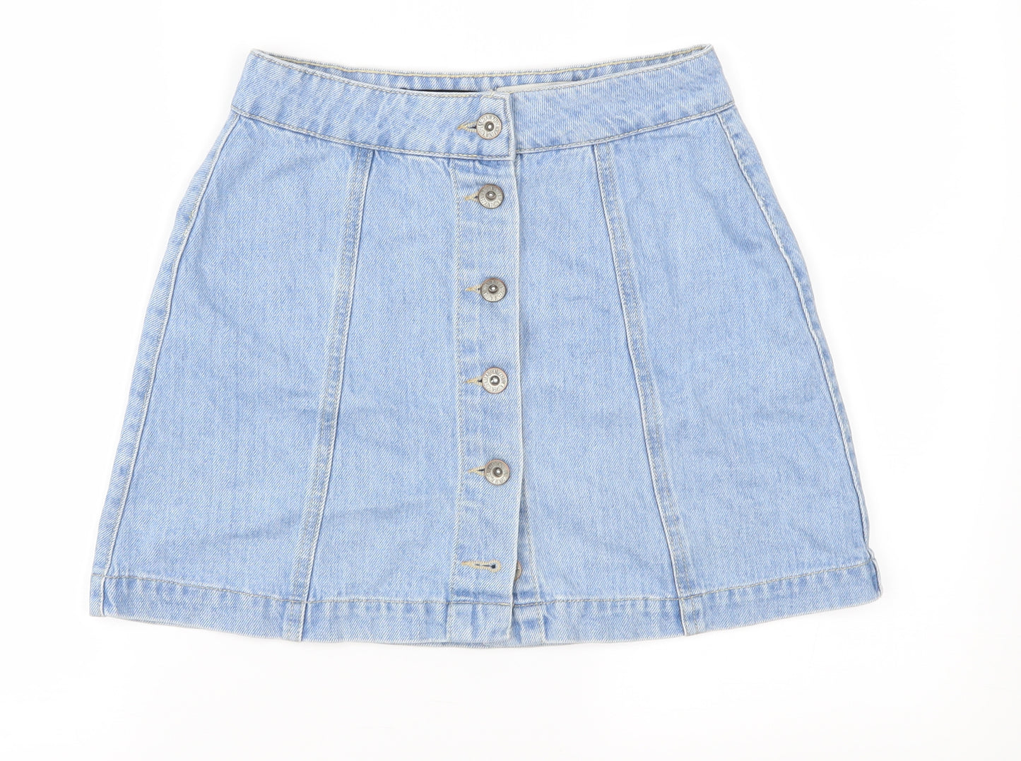 New Look Womens Blue  Denim A-Line Skirt Size 10