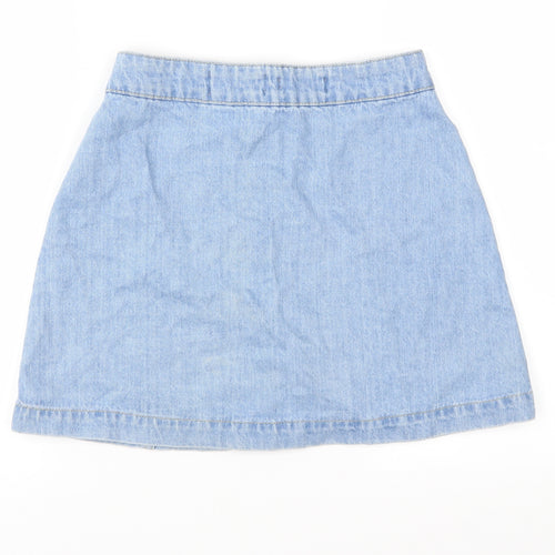 New Look Womens Blue  Denim A-Line Skirt Size 10