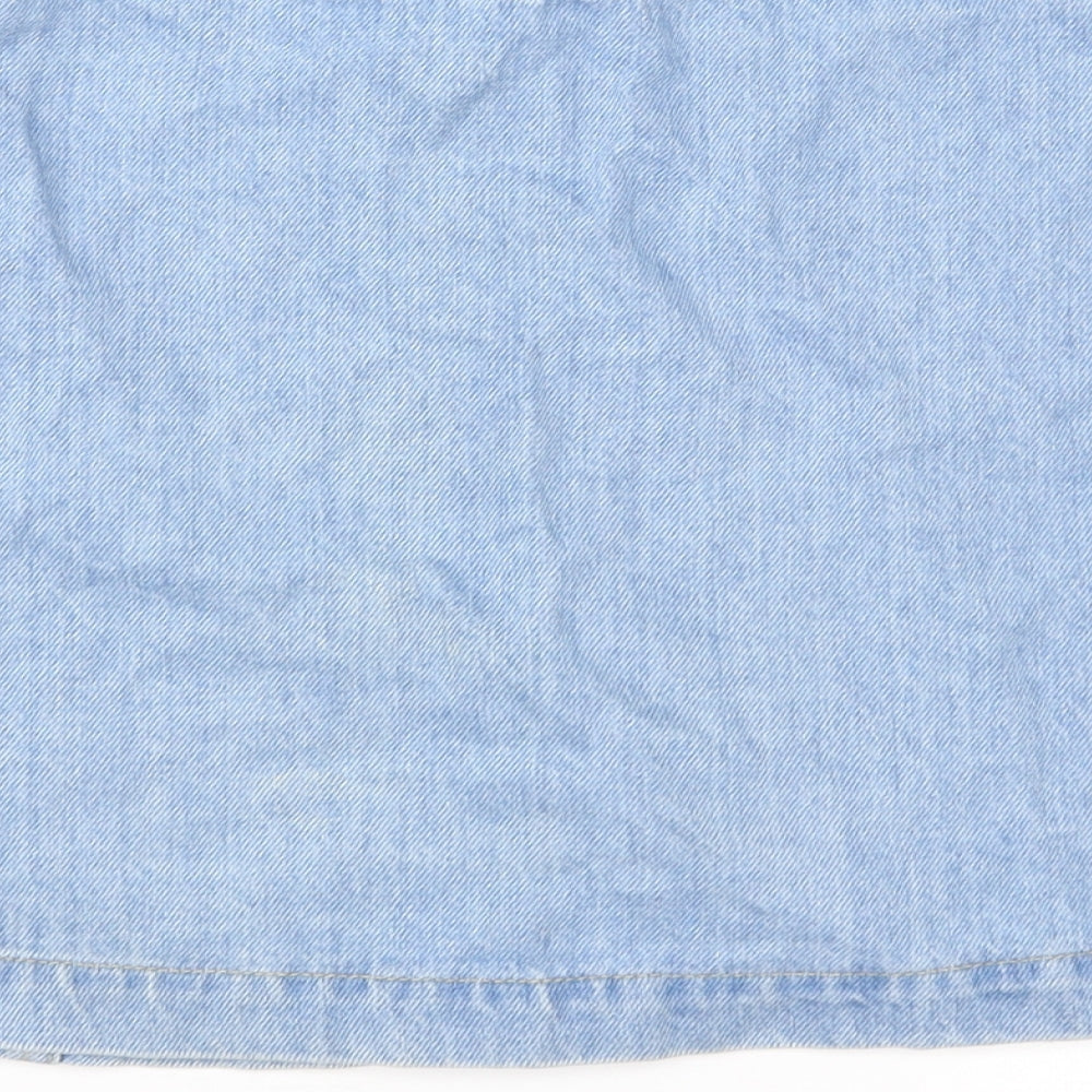 New Look Womens Blue  Denim A-Line Skirt Size 10