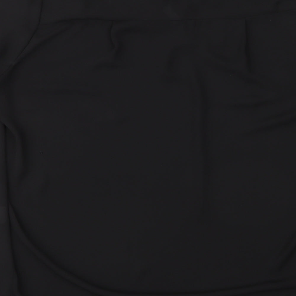 Dodo Womens Black  Chiffon Basic Blouse Size 20