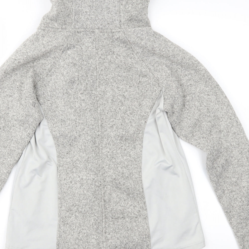 Souluxe Womens Grey  Jersey Full Zip Hoodie Size S