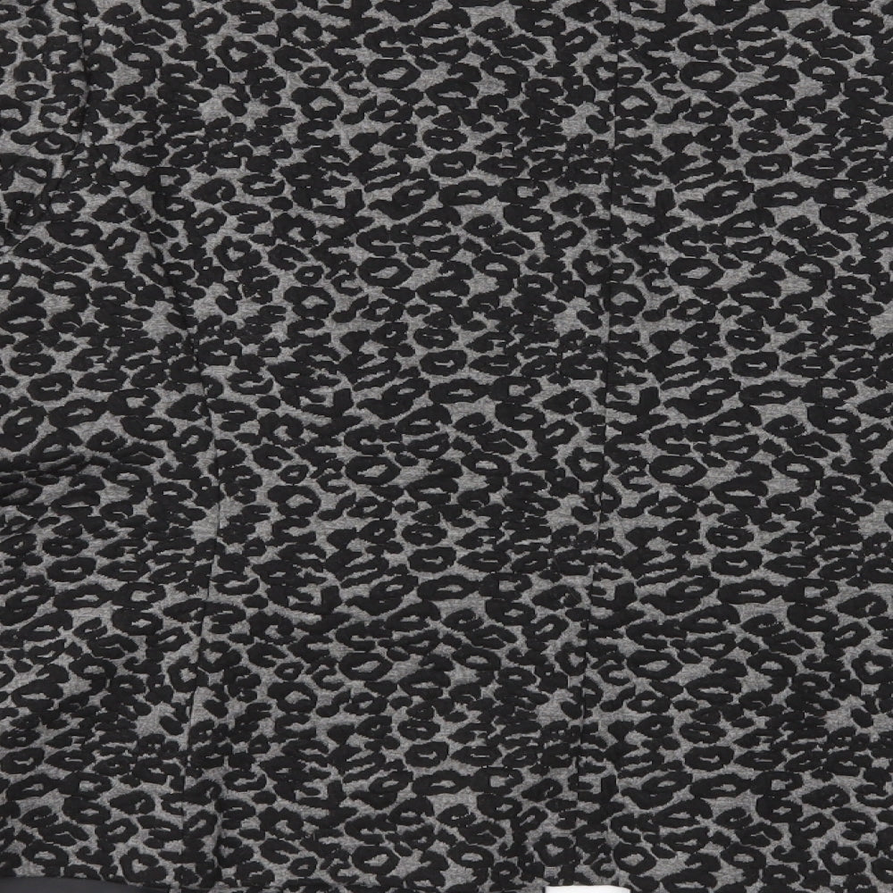 Marks and Spencer Womens Grey Animal Print  Jacket  Size 16