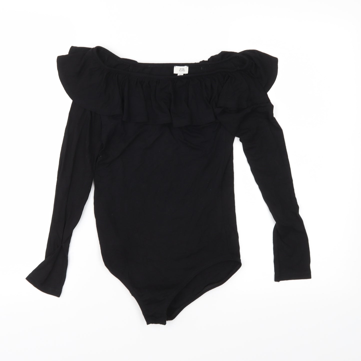 River Island Girls Black  Jersey Basic T-Shirt Size 11-12 Years