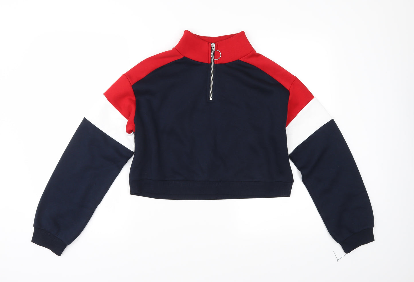 Divided Womens Black  Jersey Pullover Sweatshirt Size XS  - Cropped