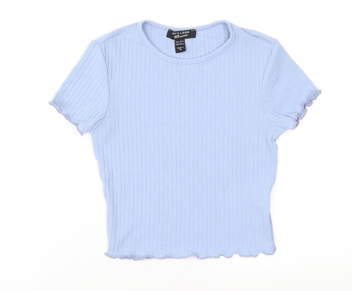 New Look Girls Blue  Jersey Basic T-Shirt Size 10-11 Years