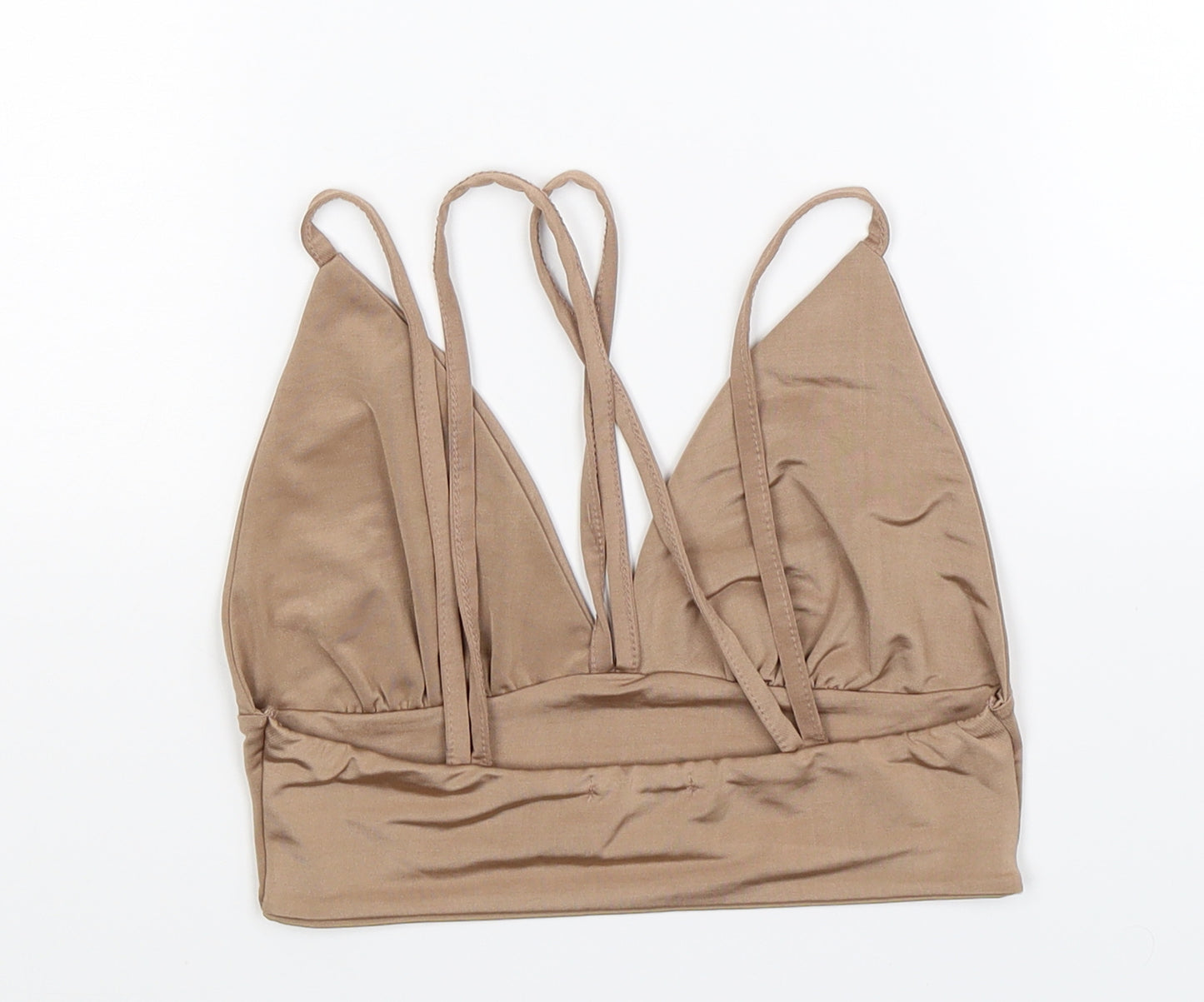 Boohoo Womens Beige   Cropped Tank Size 4