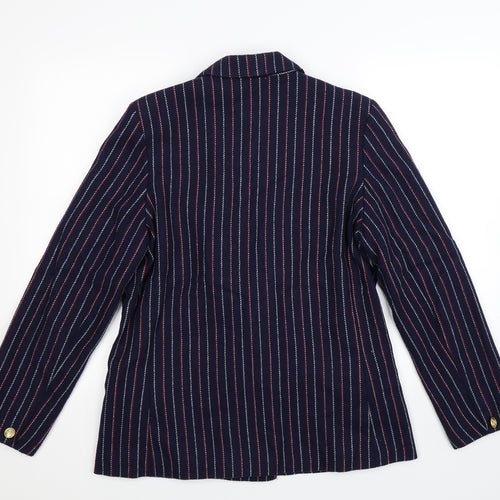 Philip Green Mens Blue Striped  Jacket Blazer Size 36