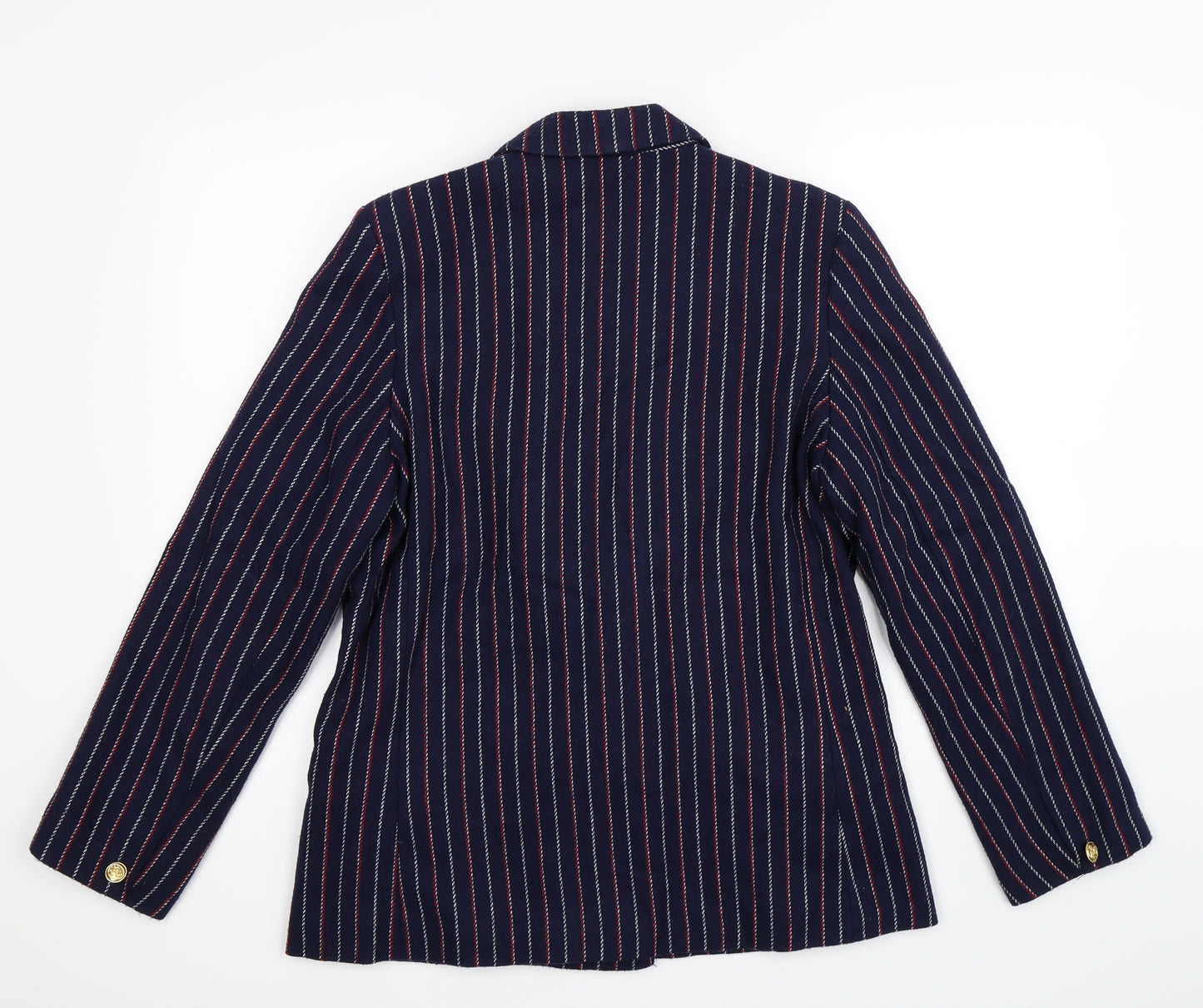 Philip Green Mens Blue Striped  Jacket Blazer Size 36