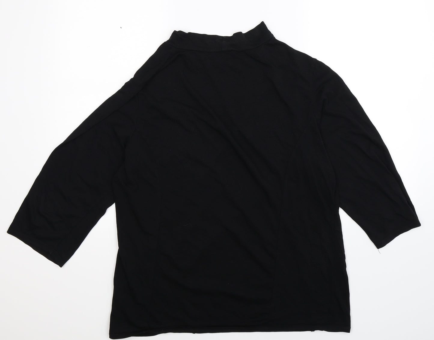 George Womens Black   Basic T-Shirt Size 18