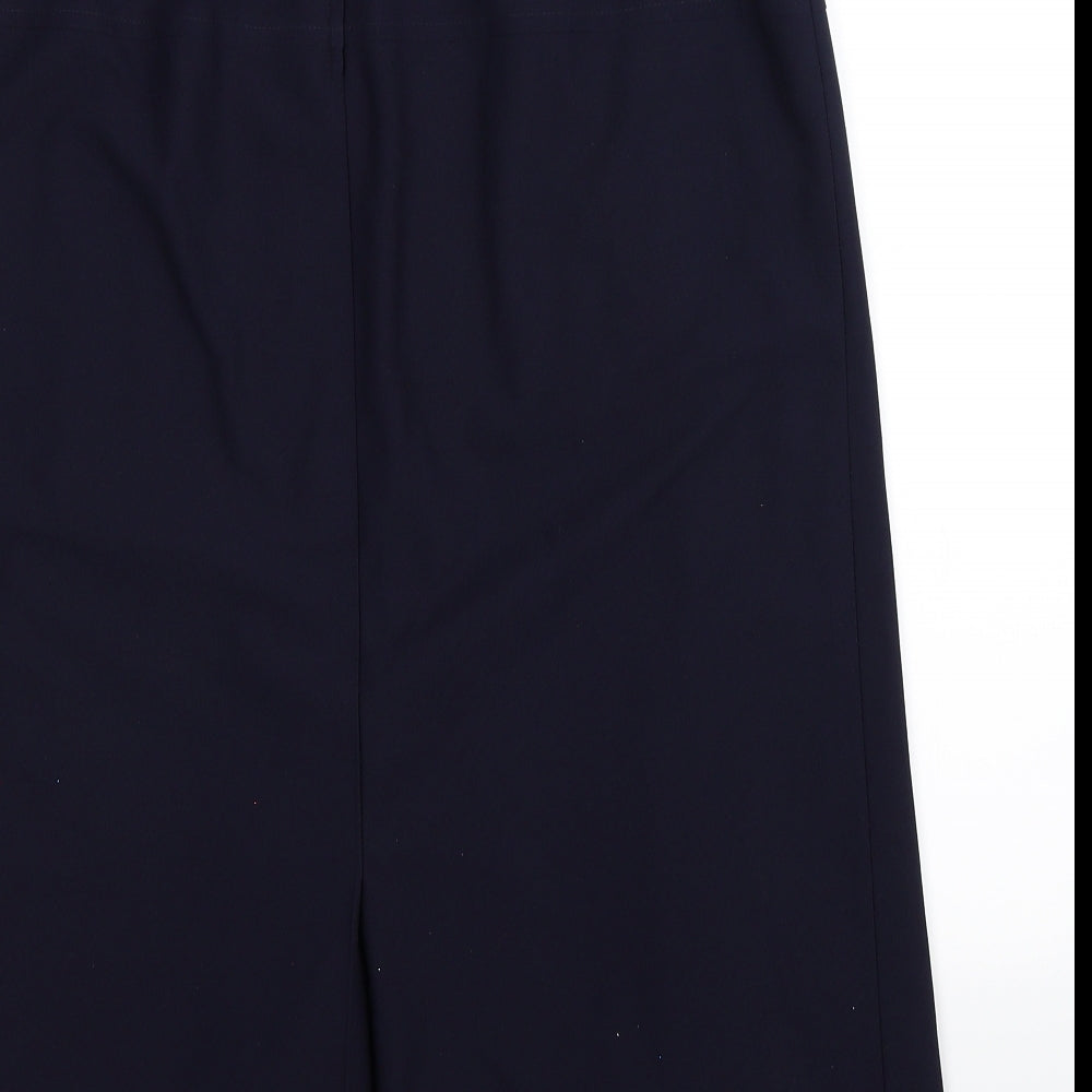 Preworn Womens Blue   Pleated Skirt Size 16
