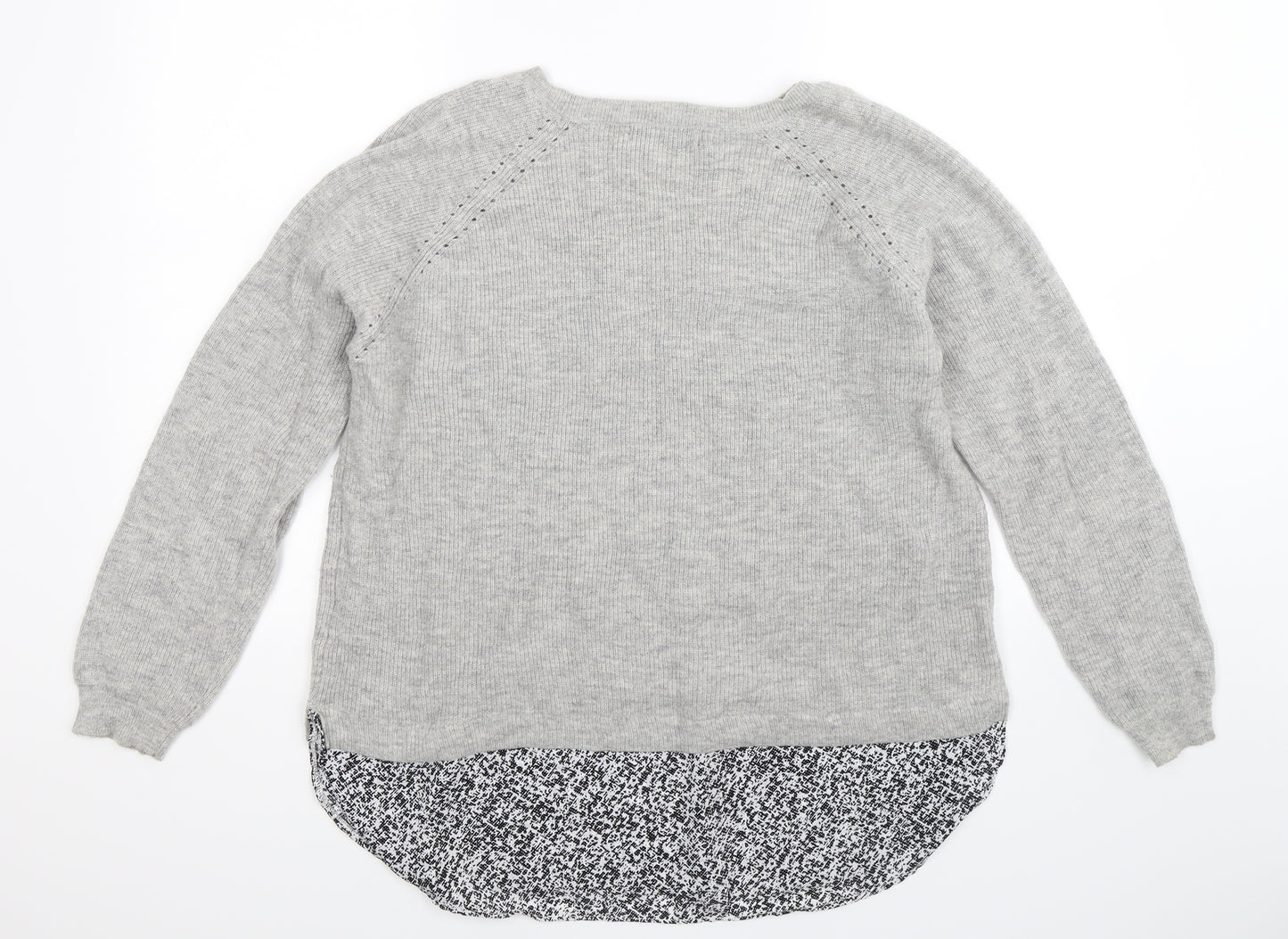 Marks and Spencer Womens Grey  Knit Pullover Jumper Size 20