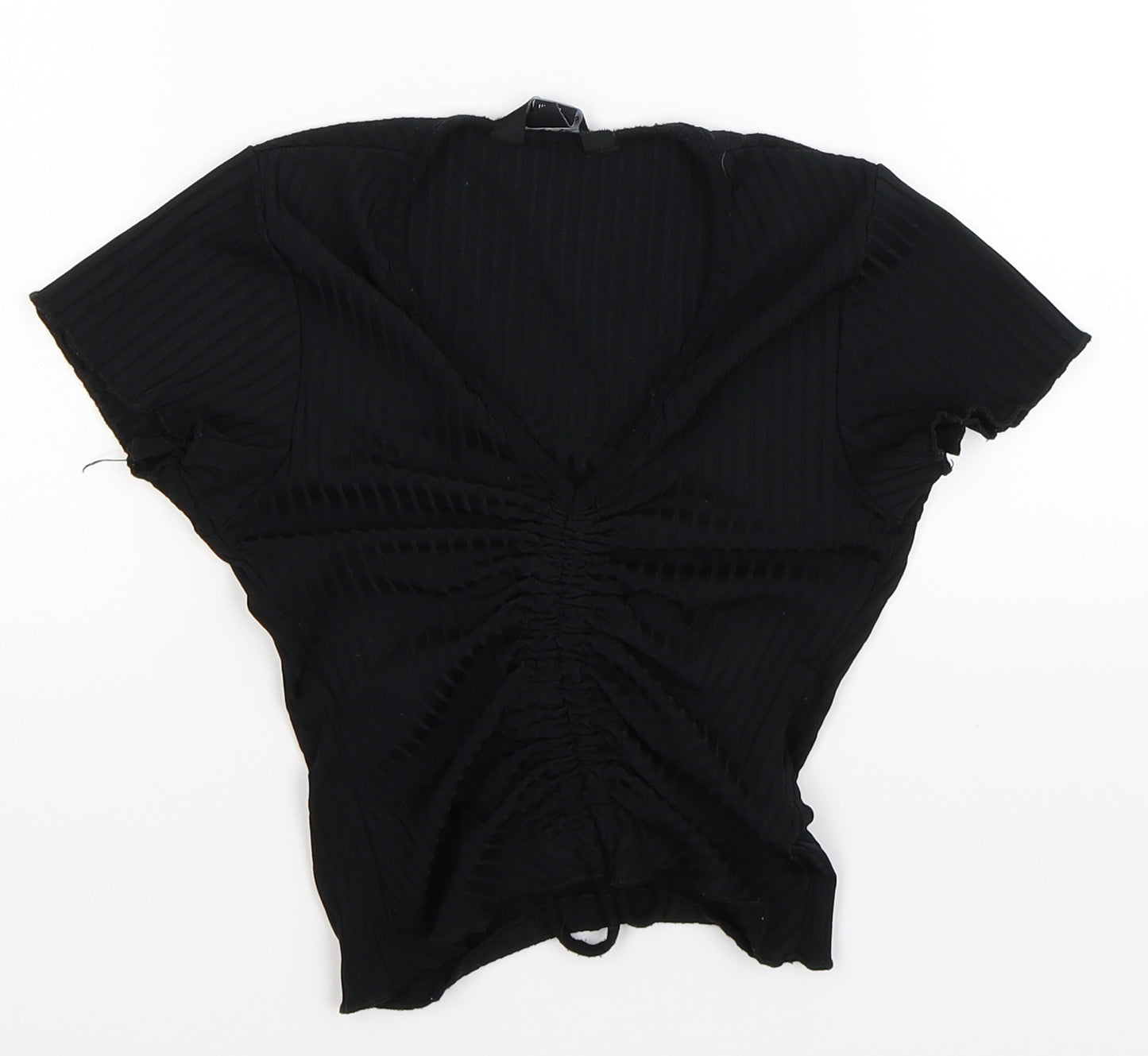 New Look Womens Black   Cropped T-Shirt Size 8