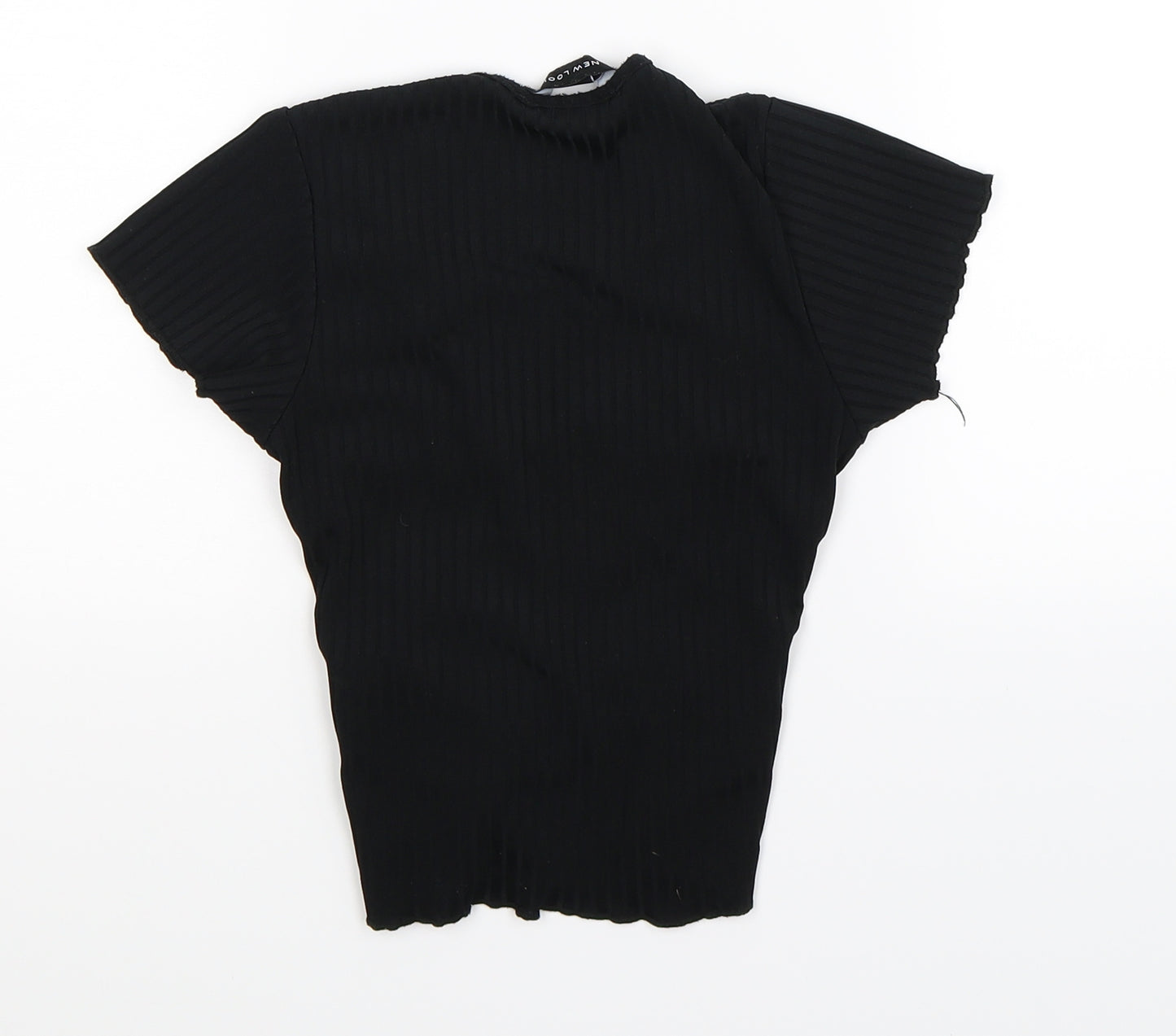 New Look Womens Black   Cropped T-Shirt Size 8