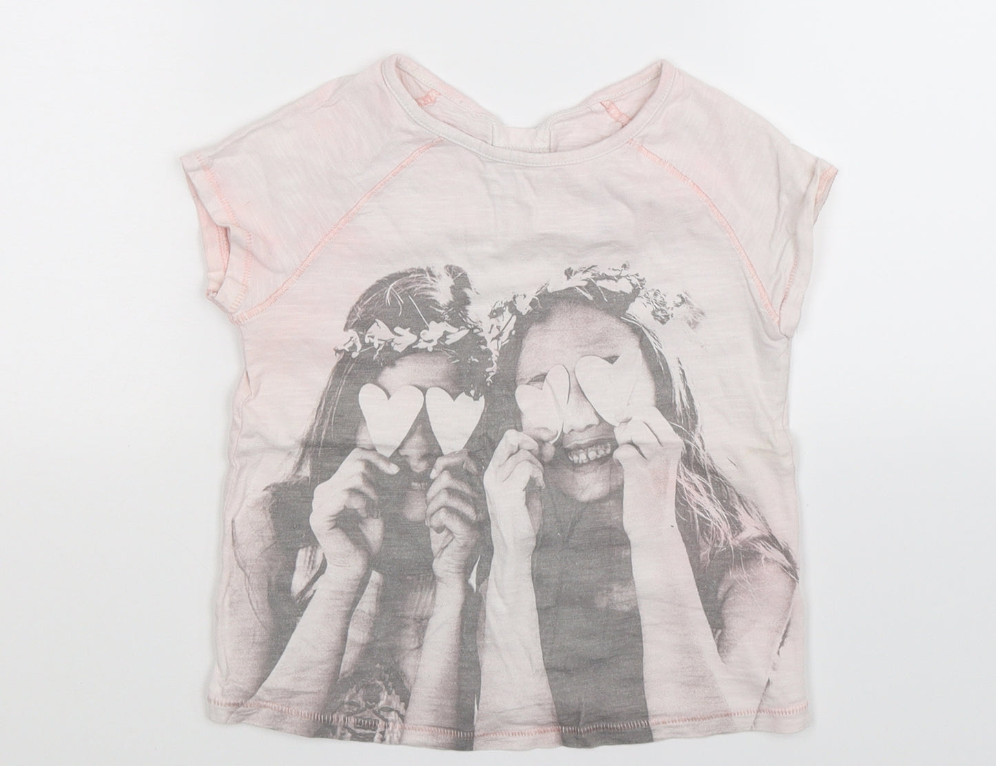 NEXT Girls Pink   Basic T-Shirt Size 4 Years