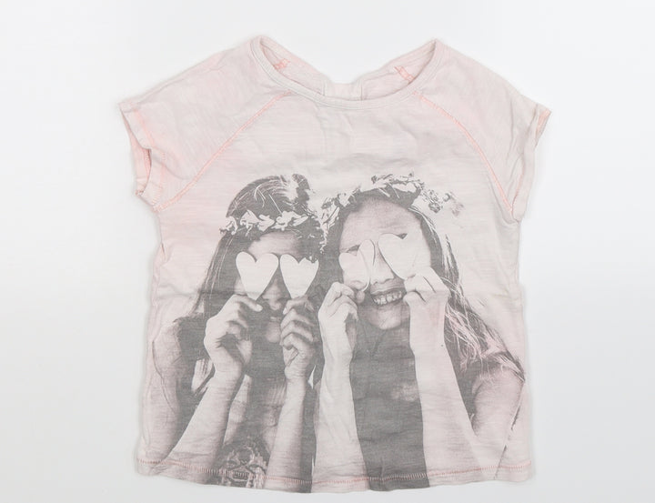 NEXT Girls Pink   Basic T-Shirt Size 4 Years