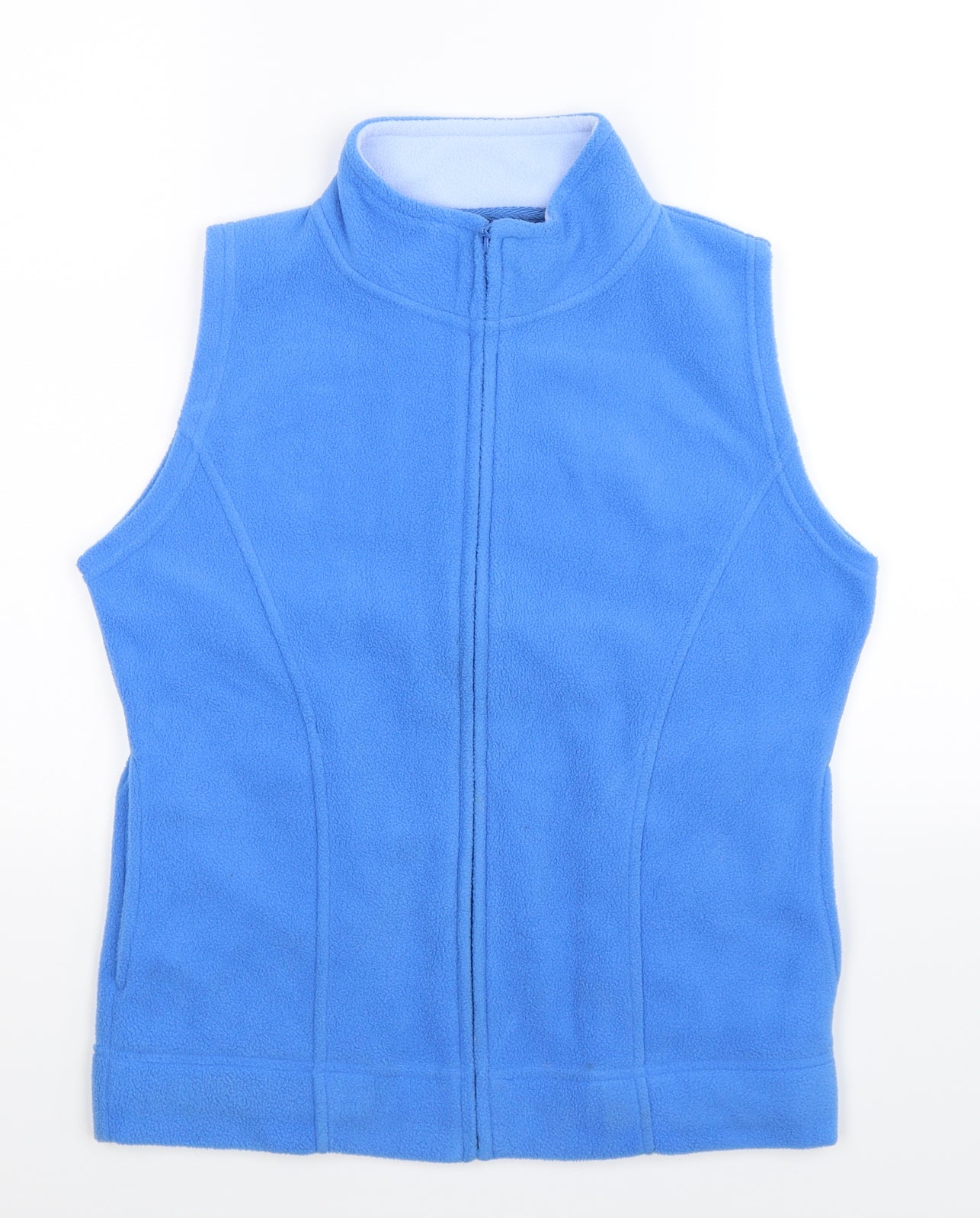 Isle Womens Blue  Fleece Gilet Jacket Size 12