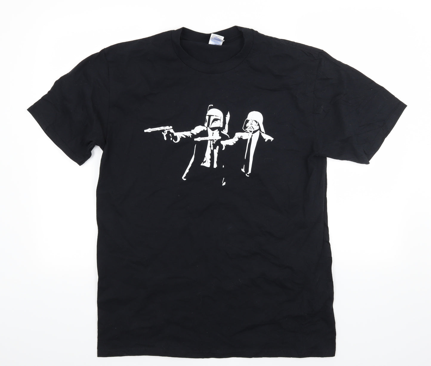 Gildan Mens Black    T-Shirt Size L