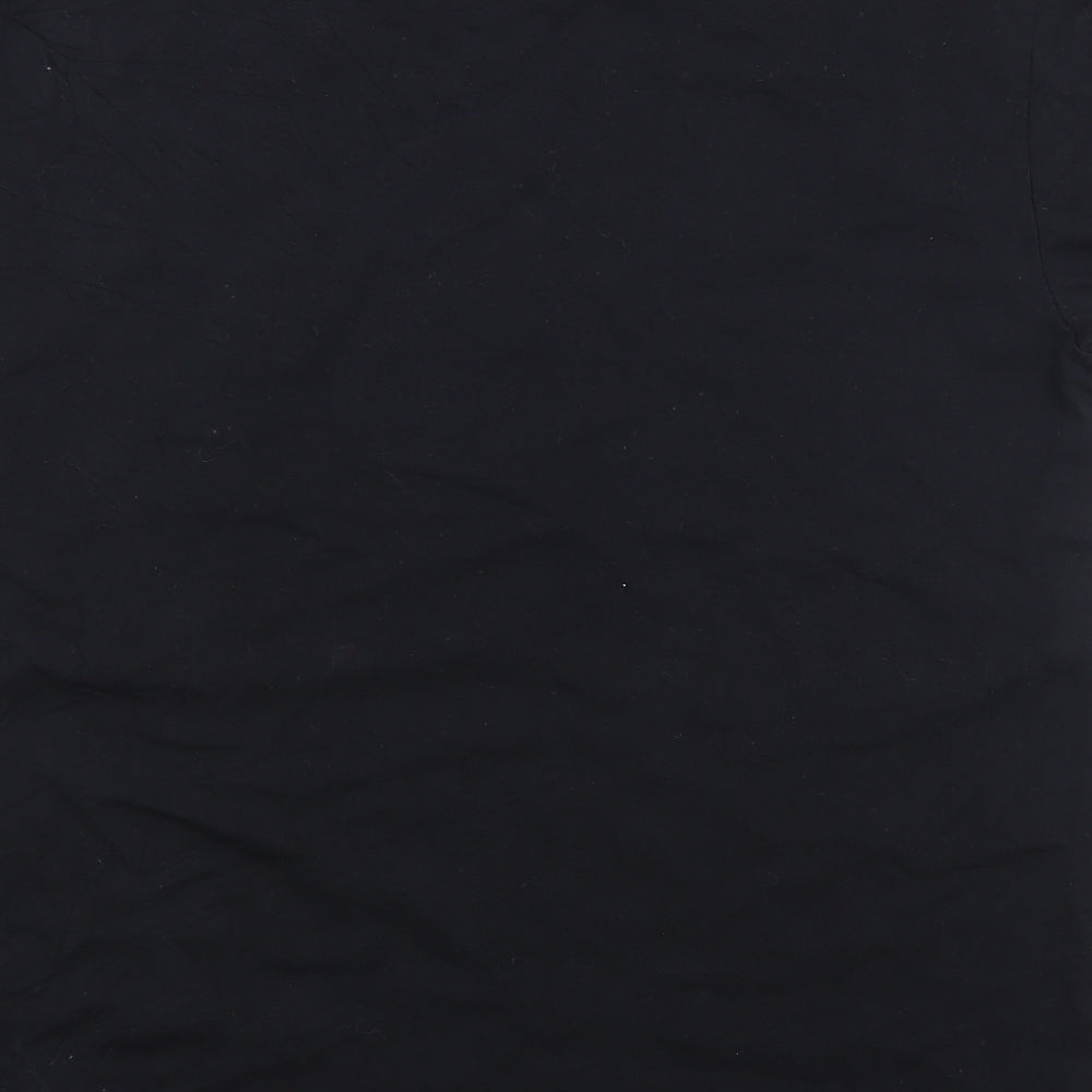 Gildan Mens Black    T-Shirt Size L