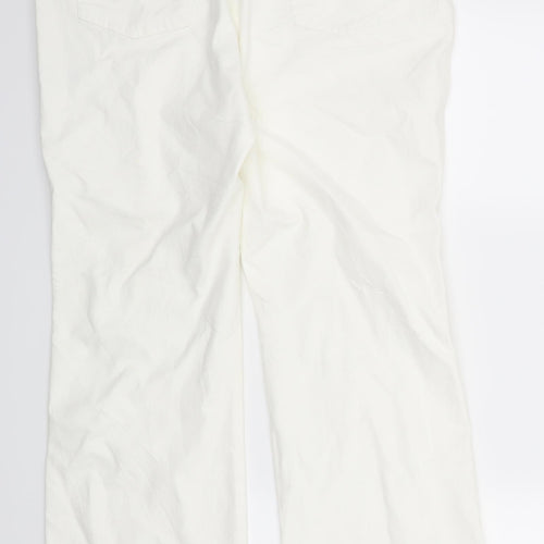 Viyella Womens White  Denim Bootcut Jeans Size 18 L31 in